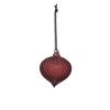 Avery Merlot Glass Drop Bauble - Small