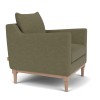 Eliza Armchair - Sig Lin Moss - Natural Oak Legs